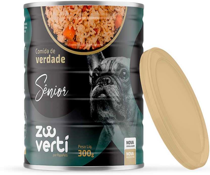 Alimento Natural Papapets Zooverti Sênior para Cães - 300 g