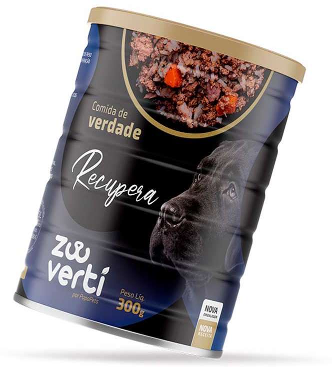 Alimento Natural Papapets Zooverti Recupera para Cães - 300 g