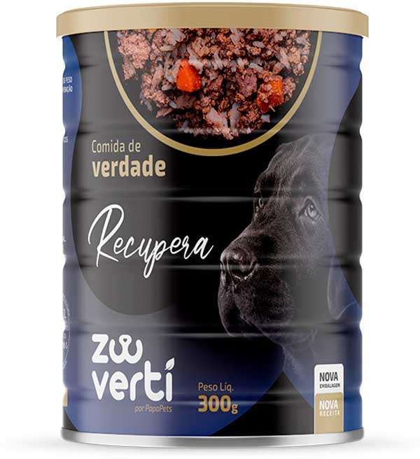 Alimento Natural Papapets Zooverti Recupera para Cães - 300 g