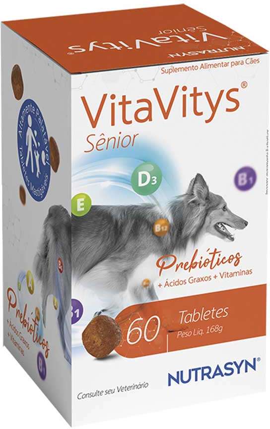 Suplemento Vitamínico nutrasyn Vitavitys Senior para Cães - 60 Tabletes
