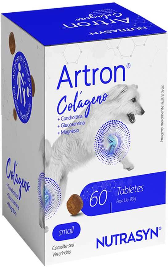 Suplemento Vitamínico Nutrasyn Artron para Cães Raças Pequenas - 60 tabletes