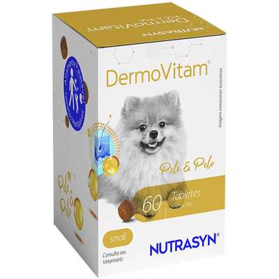 Suplemento Vitamínico Nutrasyn Dermovitam Small Size para Cães Raças Pequenas
