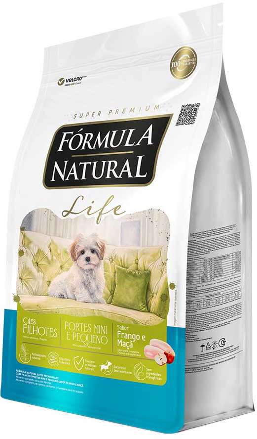 Ração Seca Fórmula Natural Life para Cães Filhotes Raças Mini e Pequena - 2,5Kg