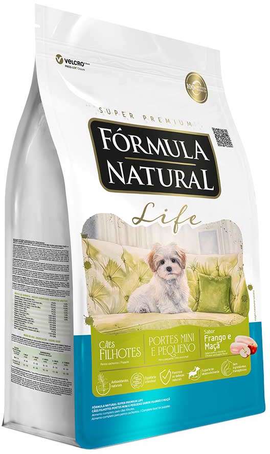 Ração Seca Fórmula Natural Life para Cães Filhotes Raças Mini e Pequena - 2,5Kg