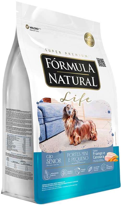 Ração Seca Fórmula Natural Life para Cães Sênior Raças Mini e Pequena - 15Kg