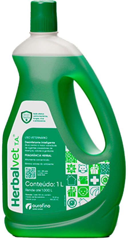 Desinfetante Ouro Fino Herbalvet Bactericida - 1 Litros