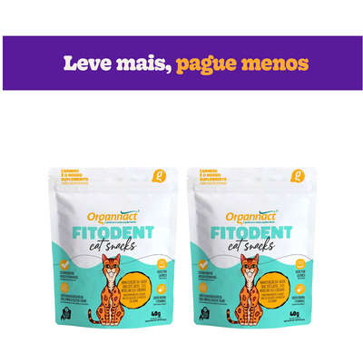Suplemento Organnact Fitodent Cat Snacks