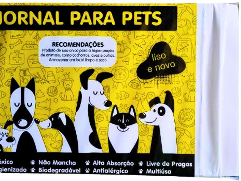 Jornal Higiênico Pet´s Paper Liso - 100 Folhas