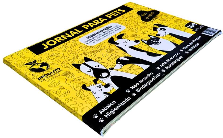 Jornal Higiênico Pet´s Paper Liso - 100 Folhas