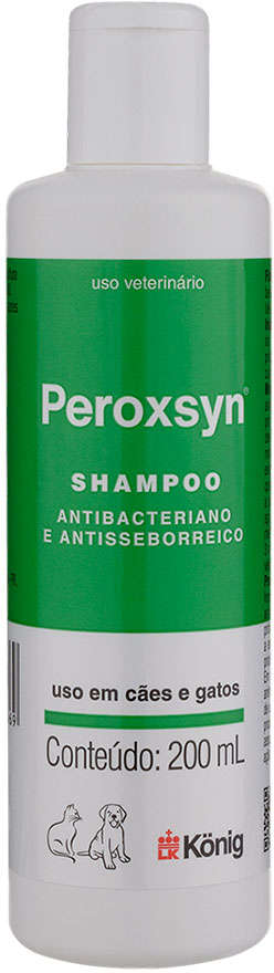 Shampoo Antibacteriano e Antisseborréico König Peroxsyn - 200 mL