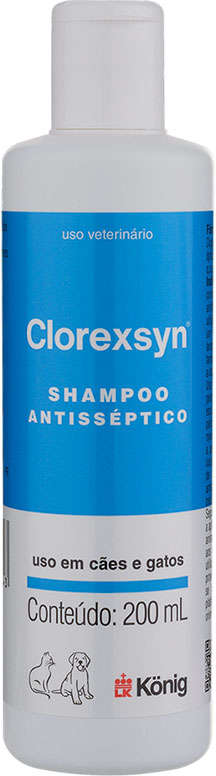 Shampoo de Ação Antisséptica König Clorexsyn - 200 mL