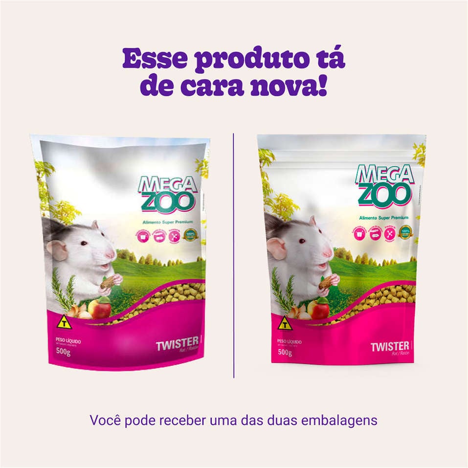 Ração Megazoo para Twister - 500 g