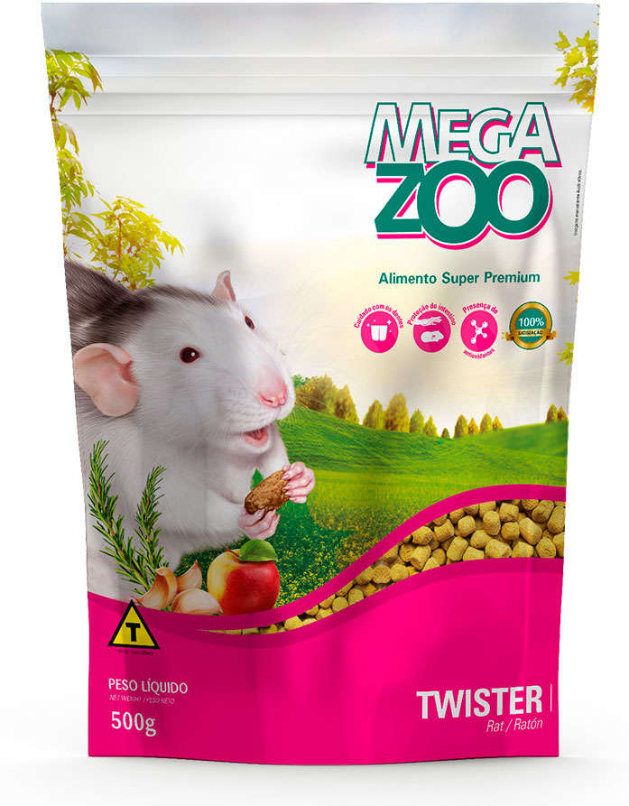 Ração Megazoo para Twister - 500 g