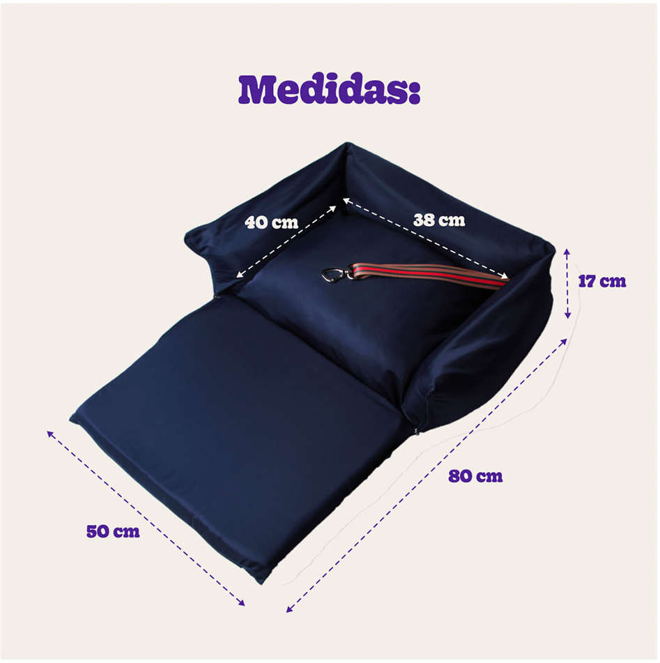 Cama Fábrica Pet Auto D Acqua Azul - Tam. Único