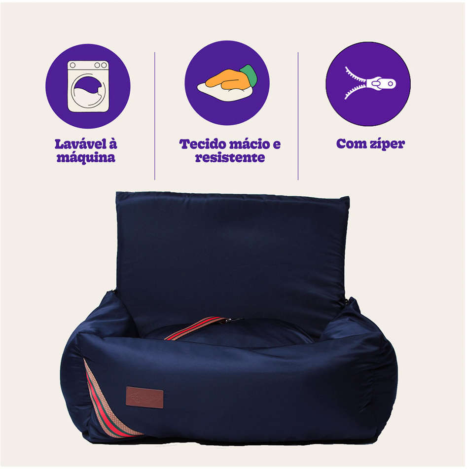 Cama Fábrica Pet Auto D Acqua Azul - Tam. Único