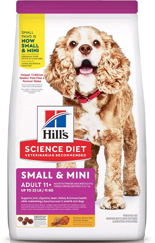 Ração Seca Hill's Science Diet para Cães Adultos 11+ Sênior Raças Minis e Pequenas - 2,04Kg