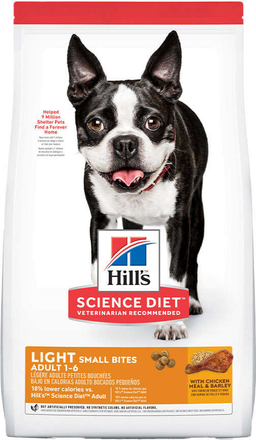 Ração Seca Hill's Science Diet Light Pedaços Pequenos para Cães Adultos - 2,27Kg