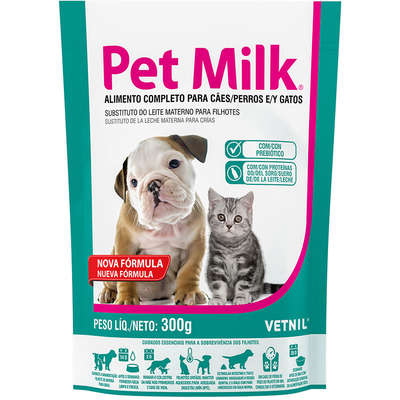 Alimento Completo Vetnil Pet Milk Sachê Substituto do Leite Materno