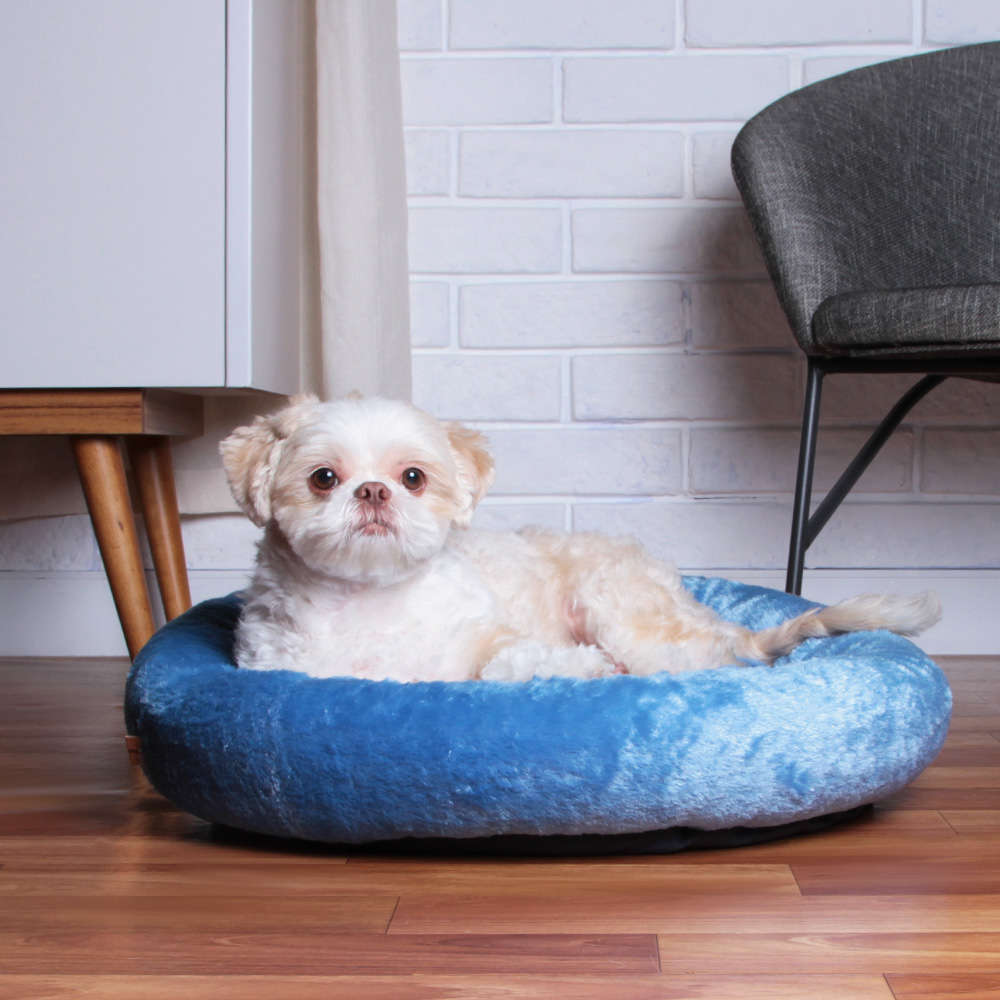 Cama Nuvem Meau Algodão Doce Azul - Tam. G