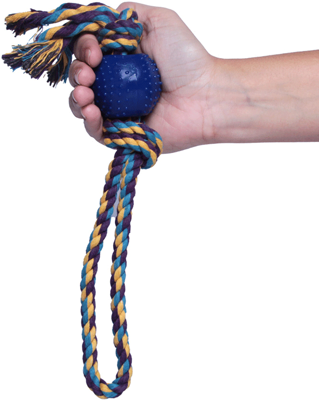 Brinquedo Kroco Mordedor Puxador Azul para Cães - Tam. Único