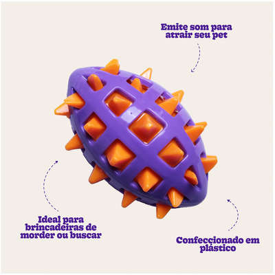 Mordedor Kroco Espinhos Roxo para Cães