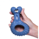 Mordedor Kroco Coxa Wood Texturizado Azul para Cães