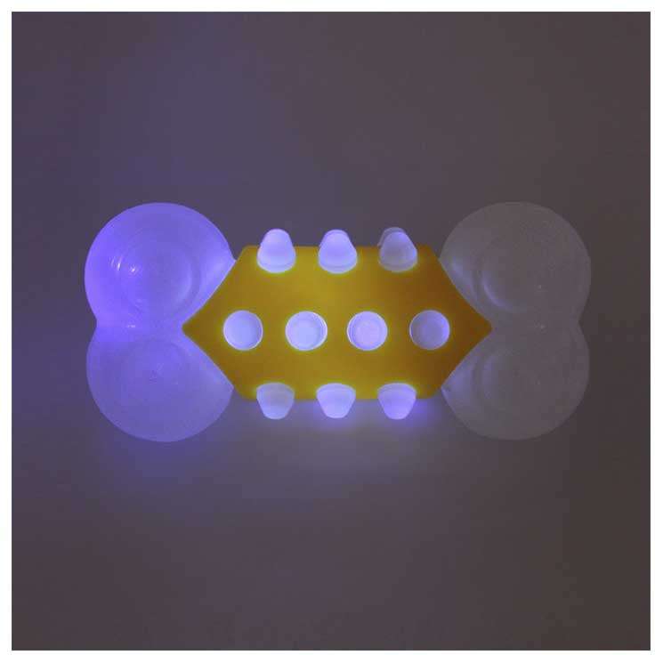 Brinquedo Mordedor Germanhart Osso com LED Doglow para Cães - Tam. Único