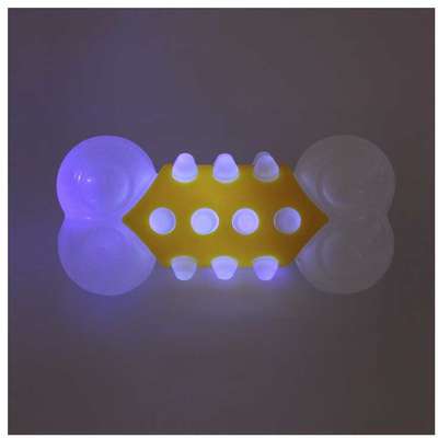 Brinquedo Mordedor Germanhart Osso com LED Doglow para Cães