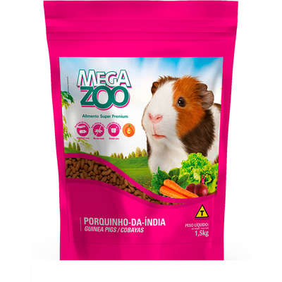 Ração Megazoo para Porquinho da Índia Adulto