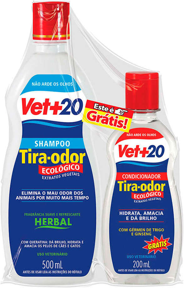 Kit Bellokão Tira-Odor Herbal + Gérmen de Trigo e Ginseng - 500 mL + 200 mL