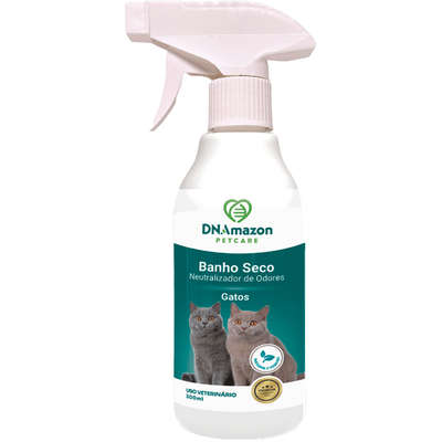 Banho a Seco DNAmazon Petcare Vegano para Gatos