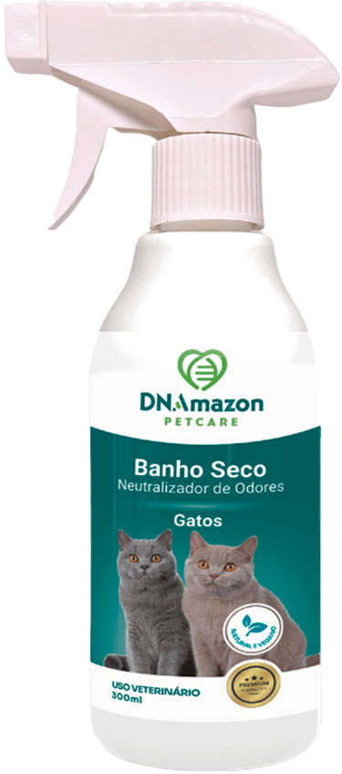 Banho a Seco DNAmazon Petcare Vegano para Cães - 300 mL