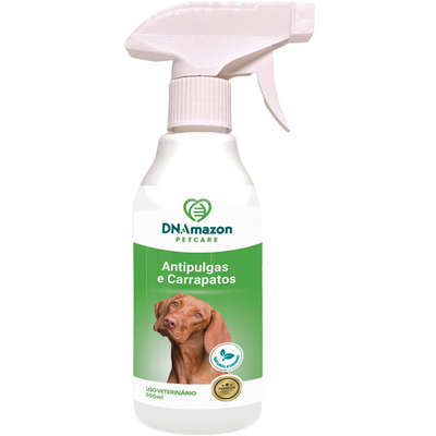 Spray Antipulgas e Carrapatos DNAmazon Petcare Vegano para Cães