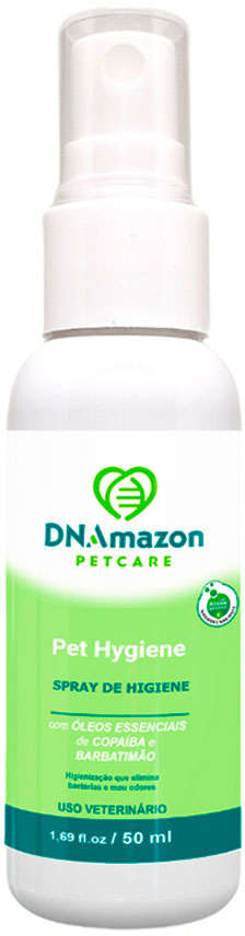 Spray Higienizador DNAmazon Petcare para Cães e Gatos - 300 mL