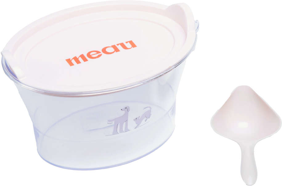 Porta Ração Meau Gelo com Pá Dosadora - 1Kg