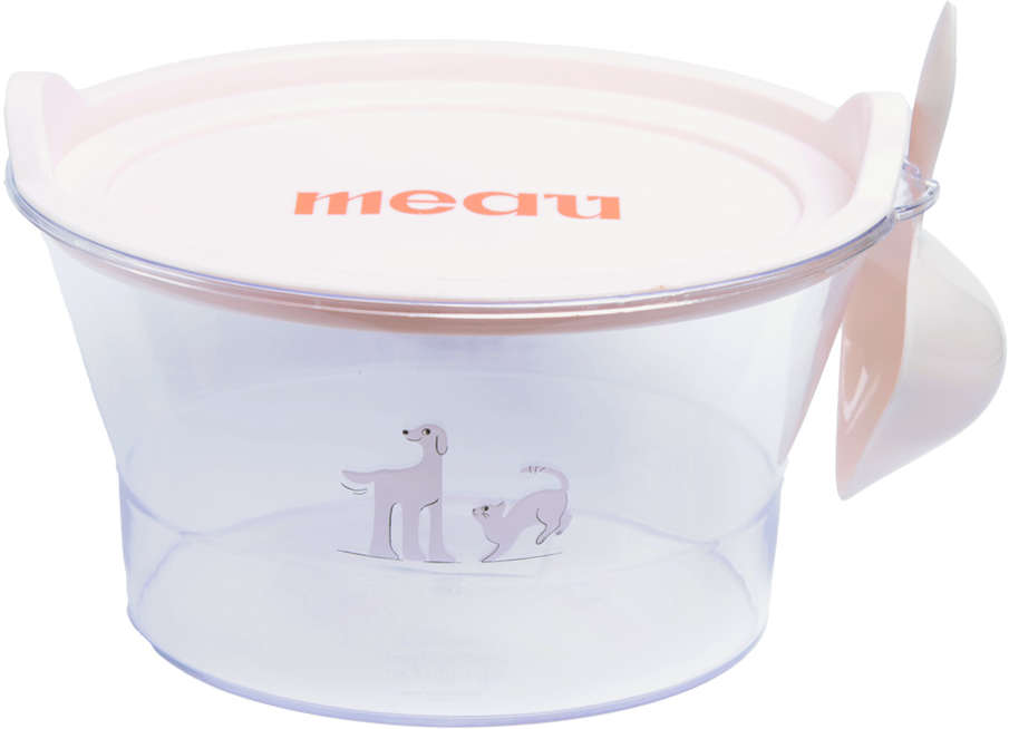 Porta Ração Meau Gelo com Pá Dosadora - 1Kg
