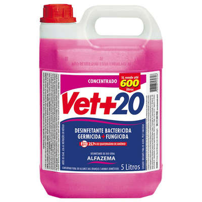 Desinfetante Concentrado Vet 20 + Bactericida Alfazema