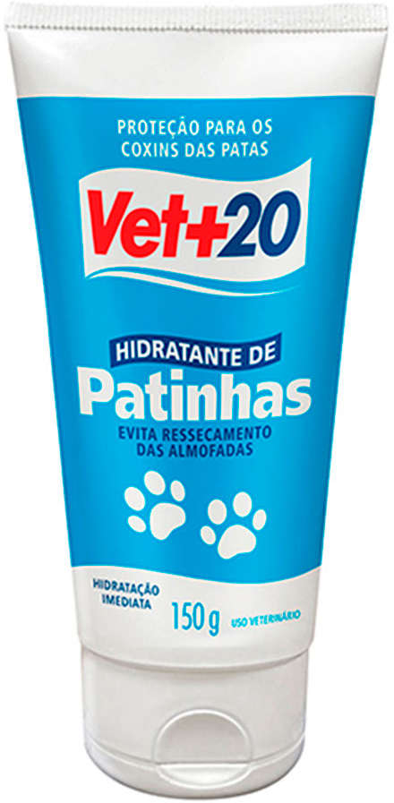 Hidratante de Patinhas Vet + 20 para Cães e Gatos - 150 g