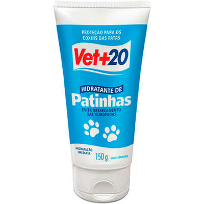Hidratante de Patinhas Vet + 20 para Cães e Gatos