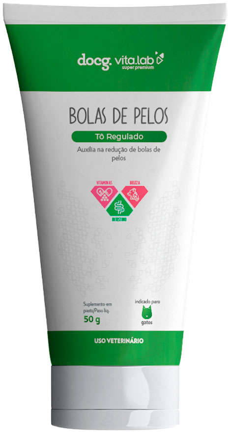 Suplemento Docg. Tô Regulado Bolas de Pelos em Pasta para Gatos - 50 g
