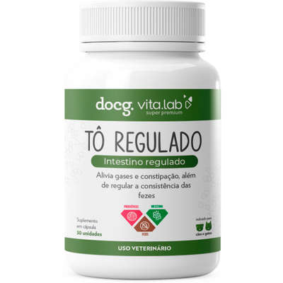 Suplemento Docg. Tô Regulado Intestino Regulado em Cápsulas para Cães e Gatos