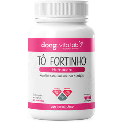 Suplemento Docg. Tô Fortinho Hemocare em Cápsula para Cães e Gatos