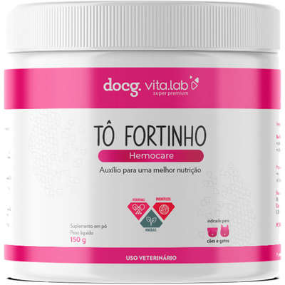 Suplemento Docg. Tô Fortinho Hemocare em Pó para Cães e Gatos