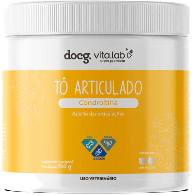 Suplemento Docg. Tô Articulado Condroitina Petisco para Cães e Gatos - 150 g