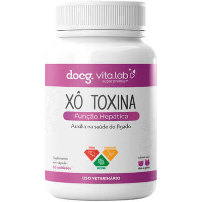 Suplemento Docg. Xô Toxina Função Hepática em Cápsula para Cães e Gatos