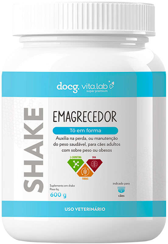 Suplemento Docg. Tô em Forma Emagrecedor em Shake para Cães - 600 g