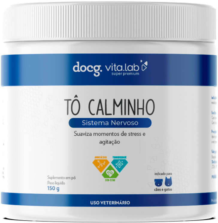 Suplemento Docg. Tô Calminho Equilibrio em Pó para Cães e Gatos - 150 g