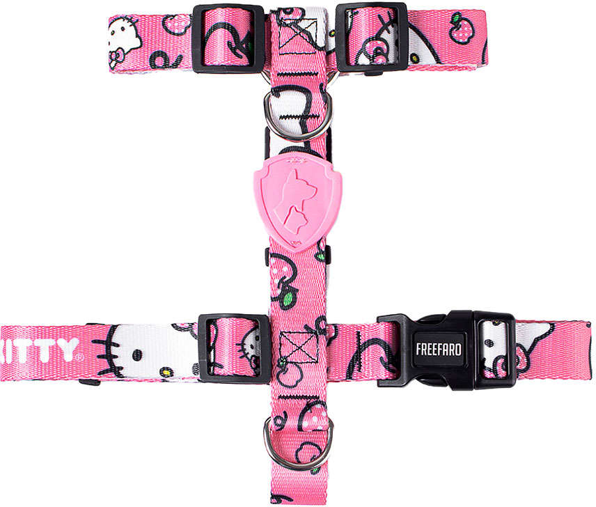 Peitoral H Freefaro Hello Kitty para Cães - Tam. P