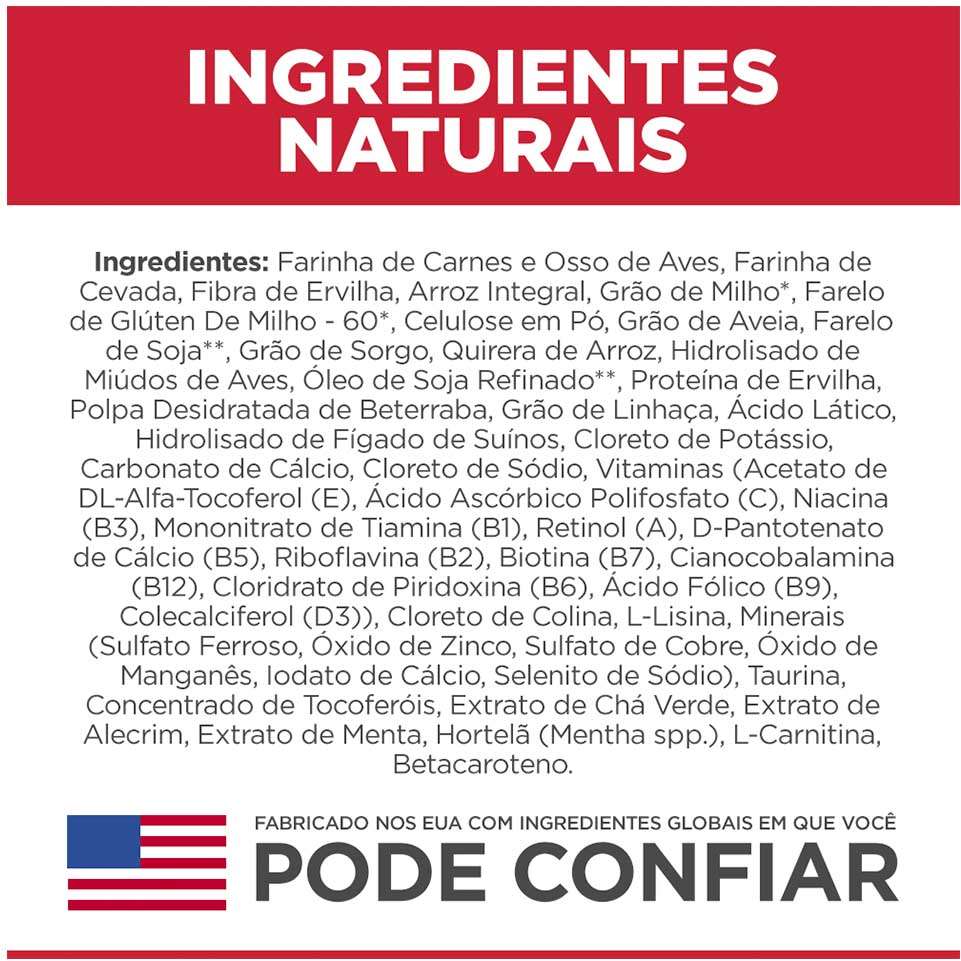 Ração Seca Hill's Science Diet Light Pedaços Pequenos para Cães Adultos - 2,04Kg
