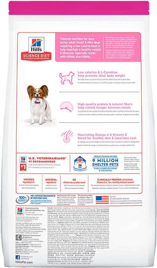 Ração Seca Hill's Science Diet Light Pedaços Pequenos para Cães Adultos - 2,04Kg